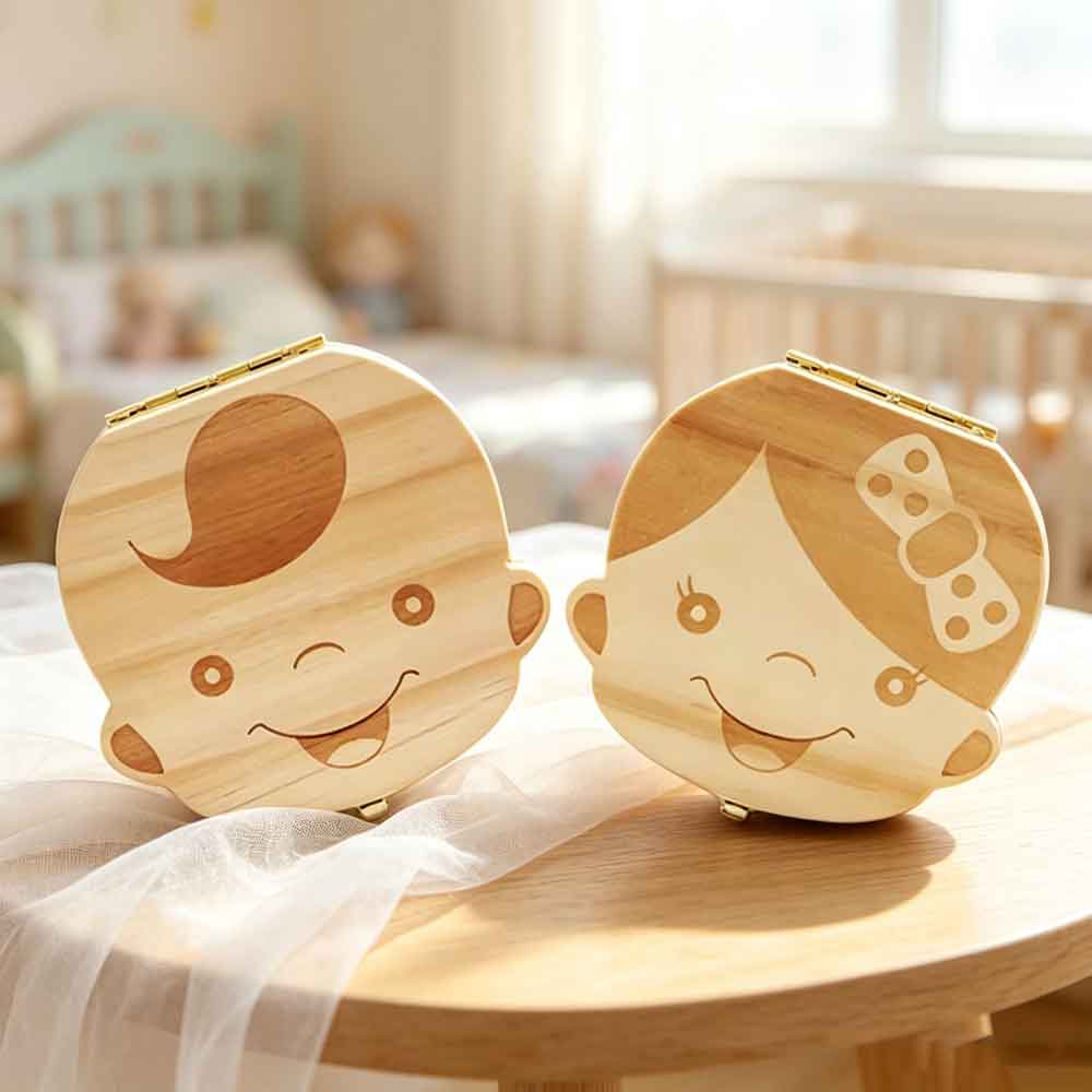 Baby Products Storage Box - Recuerdos para Bebés, Caja de Madera