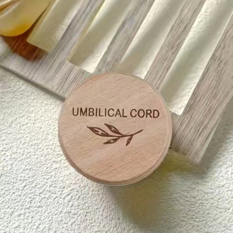 Baby Products Storage Box - Caja de Madera para Cordón Umbilical